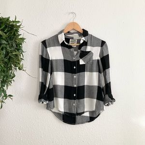 Justice plaid button up